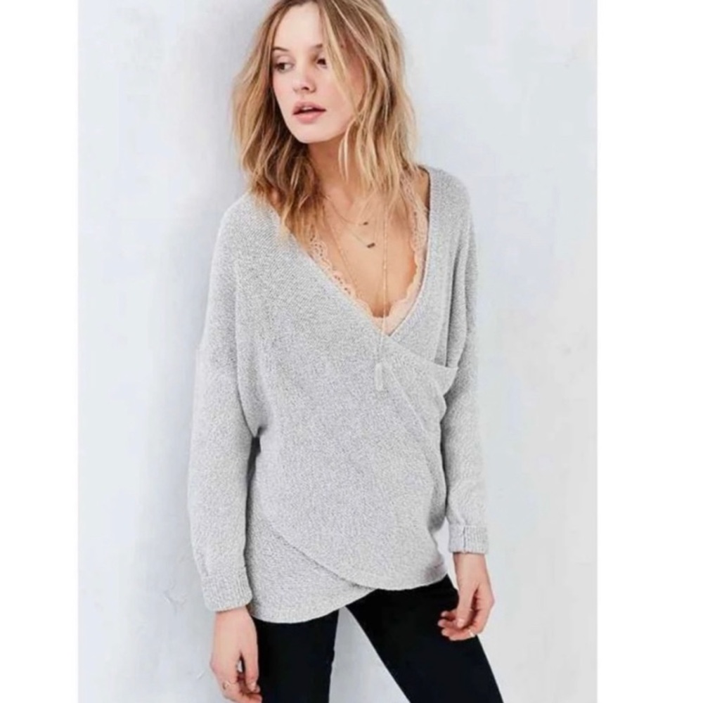 Wrap sweater